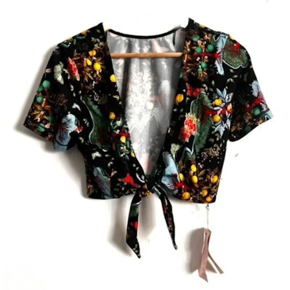 NWT Free People HAH Hot As Hell M All Tied Up Kyoto Kimono Reversible Top 121071 - Picture 2 of 3